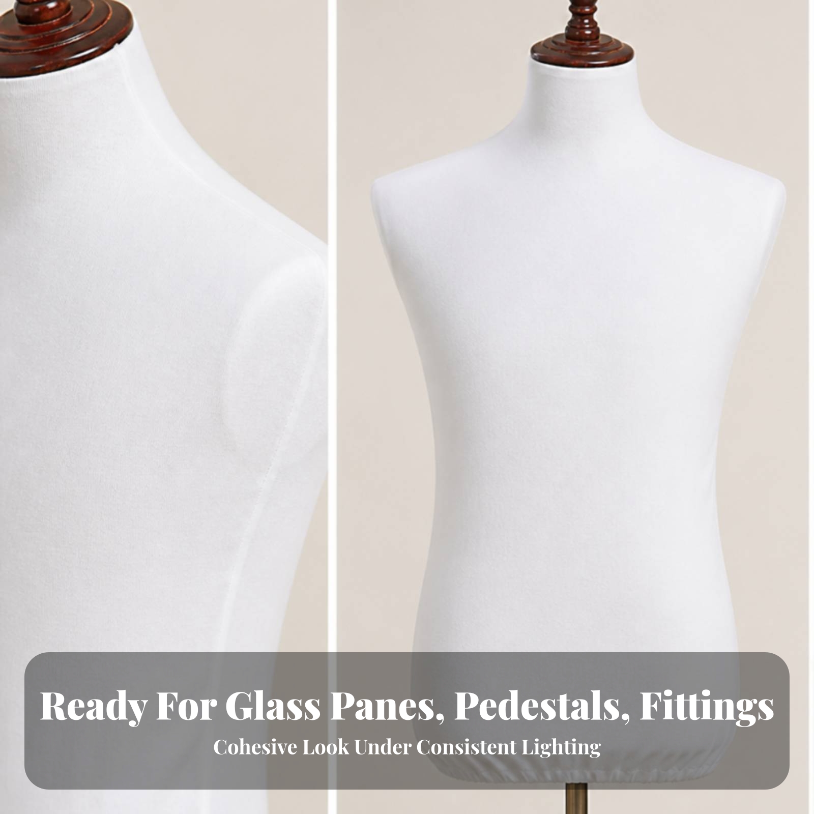 Dress Form Mannequin - Male Mannequin Torso Cover Lightweight Male