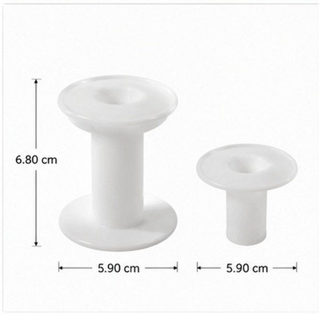 Thread Bobbins Empty - 10Pcs Plastic Spools White Versatile Empty