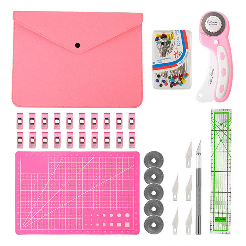 Rotary Cutter Fabric - Rotary Cutter Set Pink - Quilting