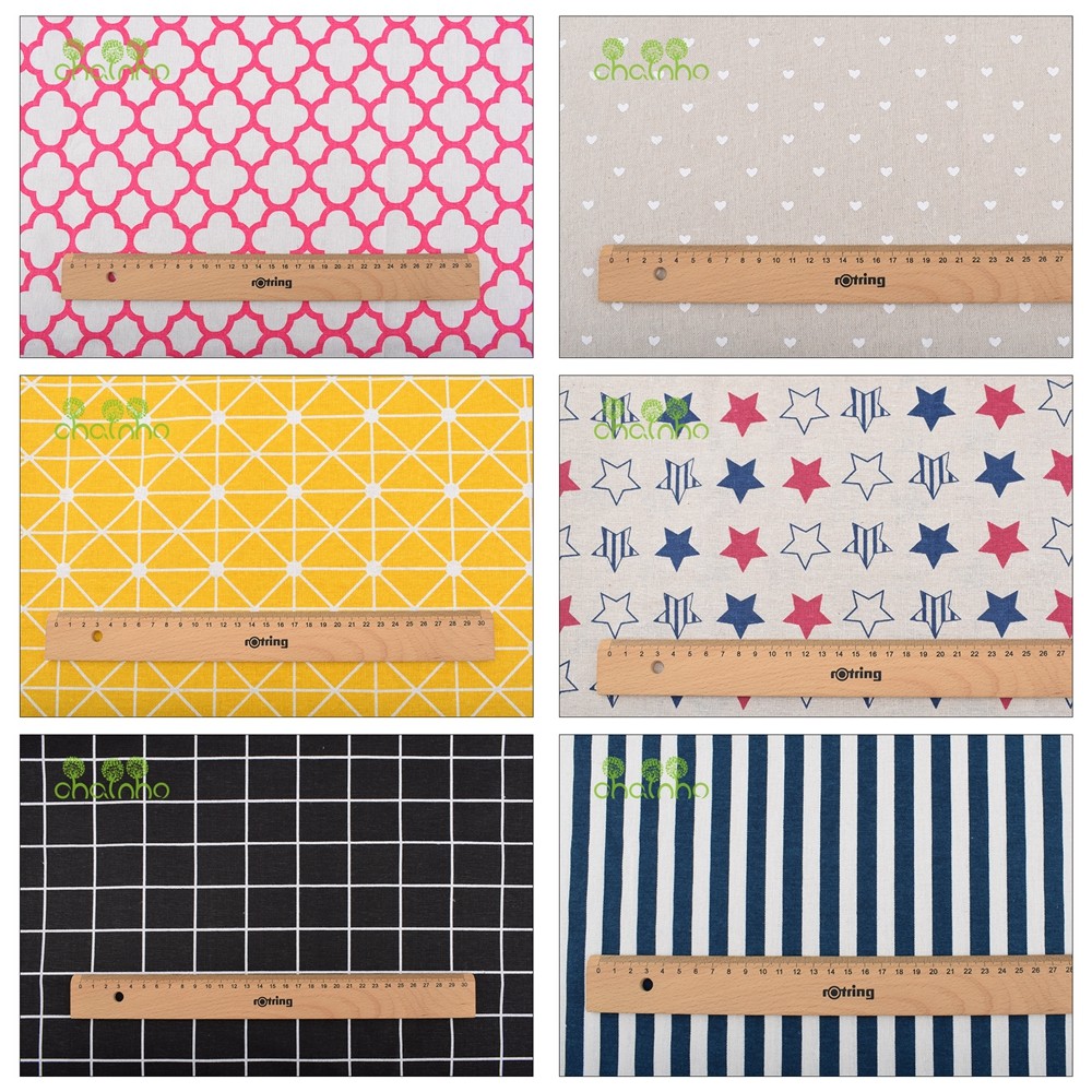 Chainho,Printed Cotton Linen F - Sewing Geotextile Fabric ulasan dan harga