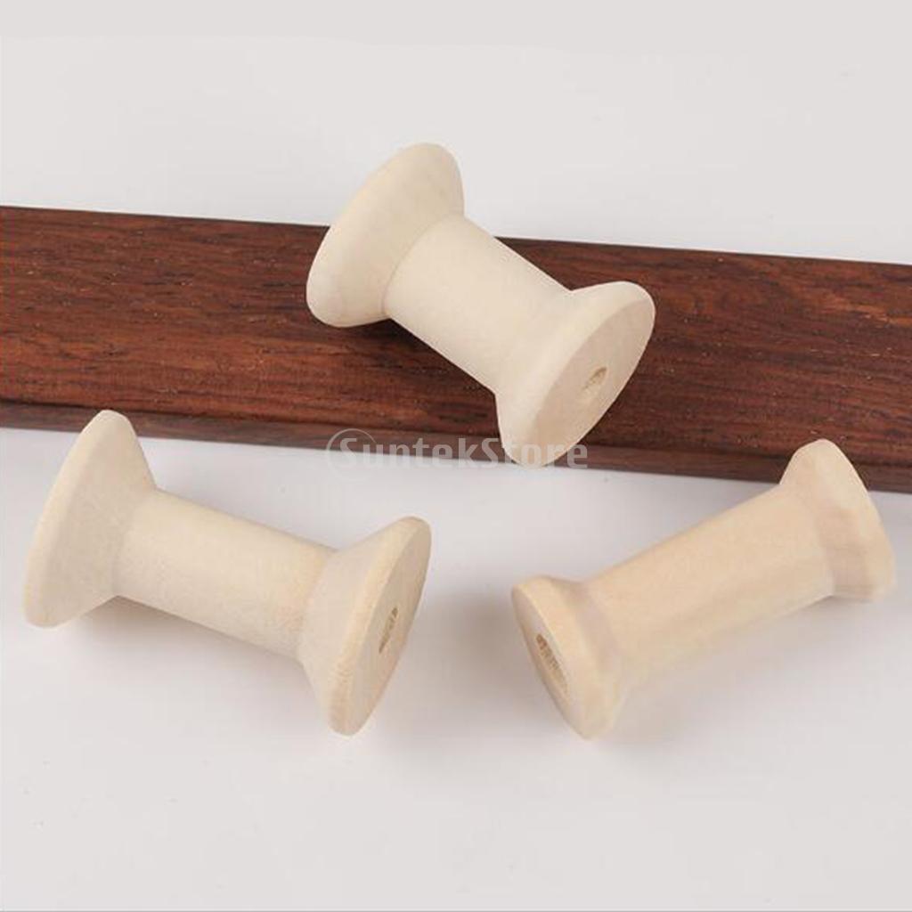 20pcs Wooden Bobbins Thread Sp - Thread Bobbins Empty ulasan dan harga