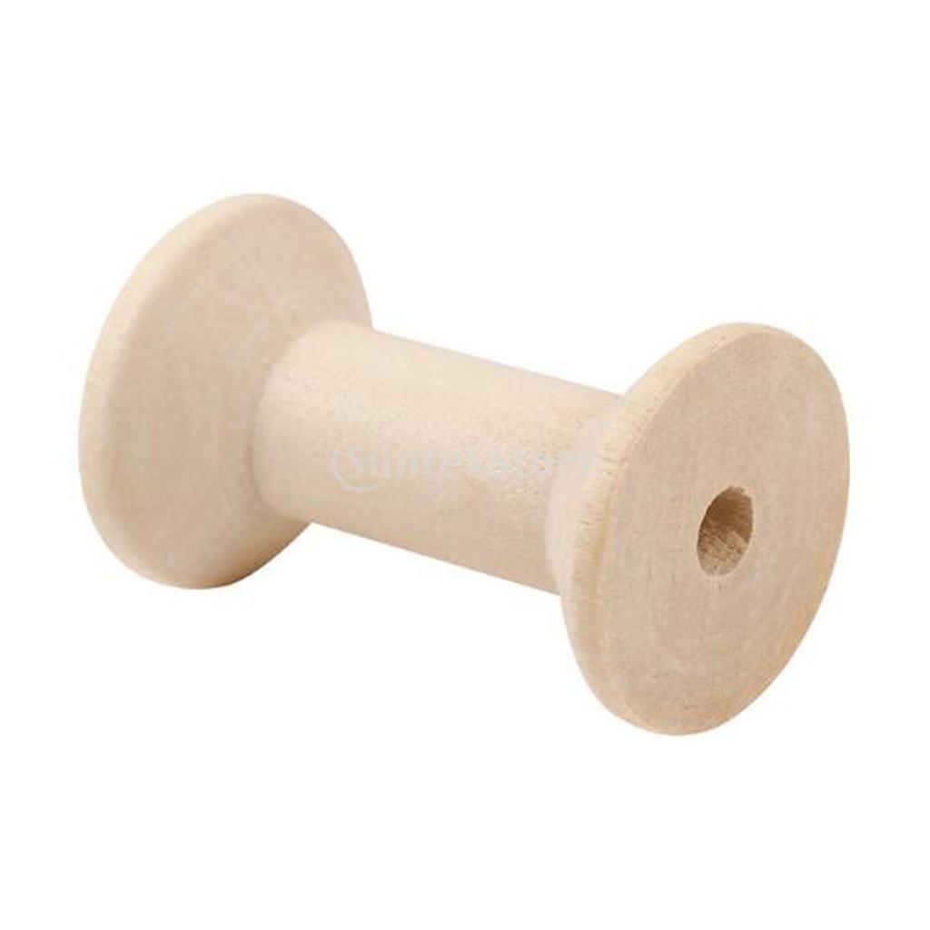 20pcs Wooden Bobbins Thread Sp - Thread Bobbins Empty ulasan dan harga
