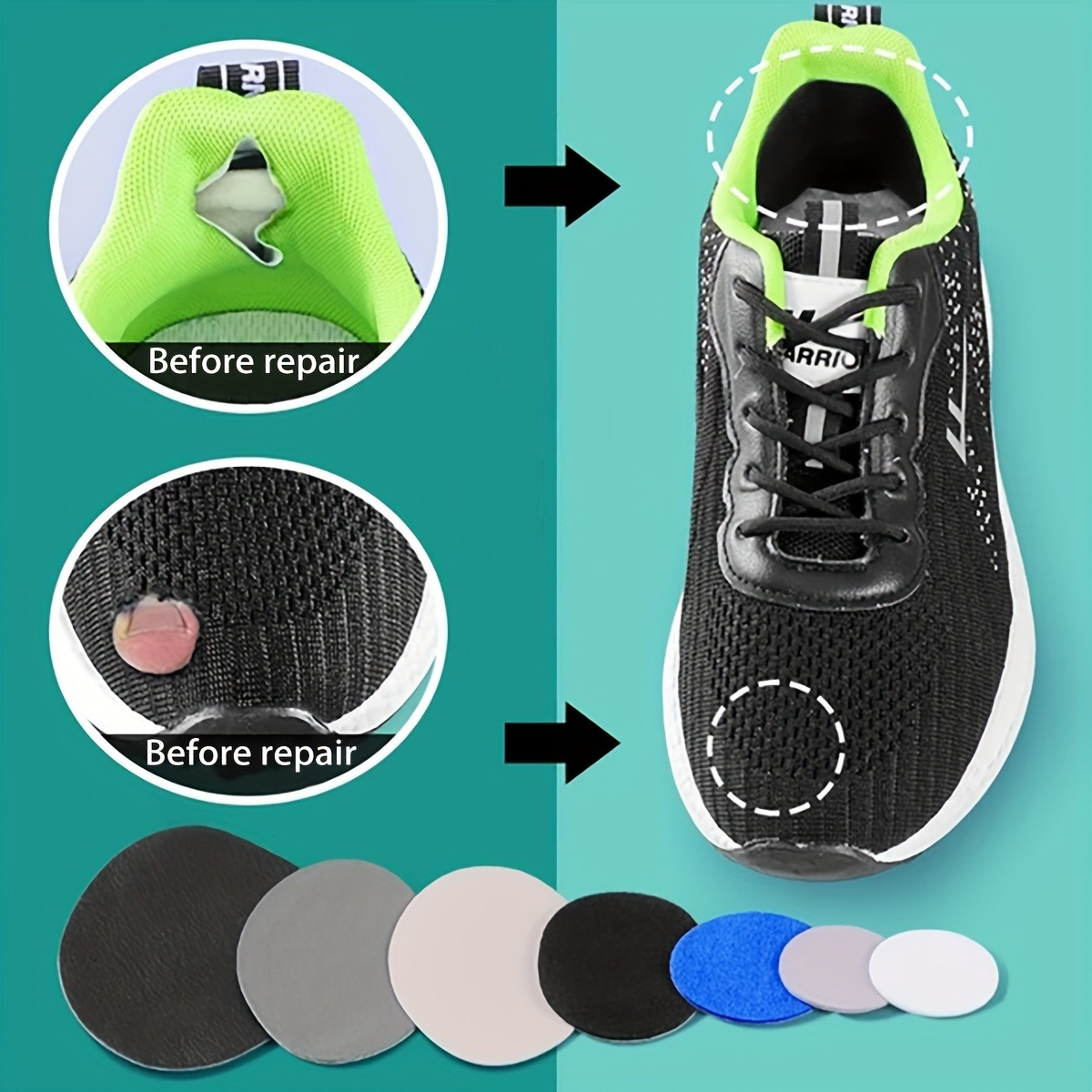 6 Pcs Self-Adhesive Shoe Patch - Sewing Repair ulasan dan harga