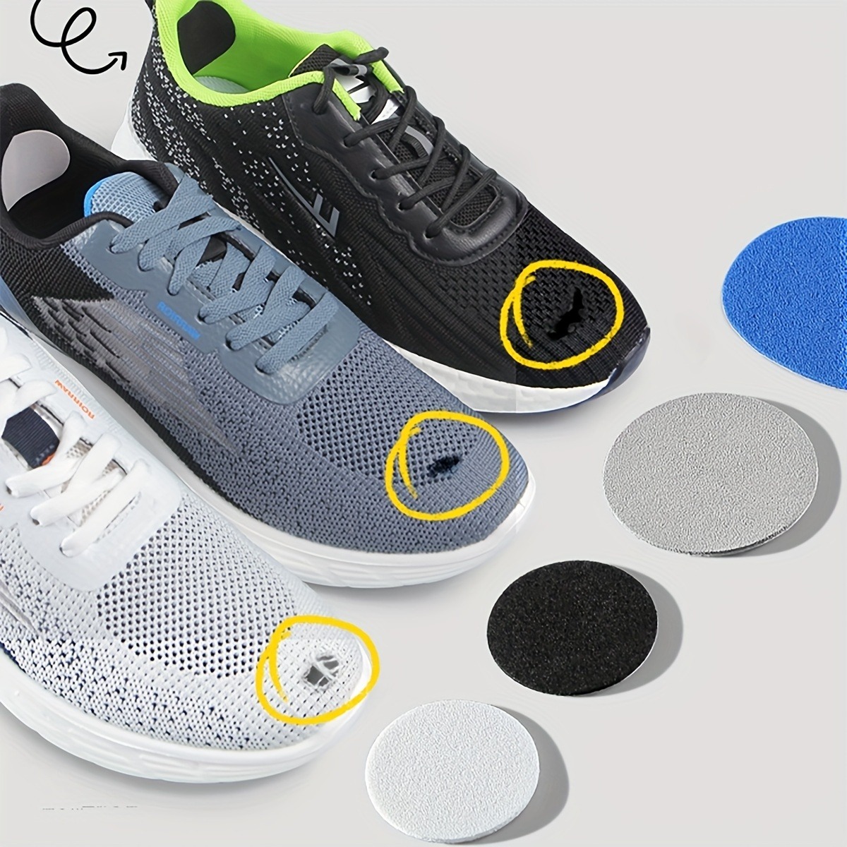 6 Pcs Self-Adhesive Shoe Patch - Sewing Repair ulasan dan harga