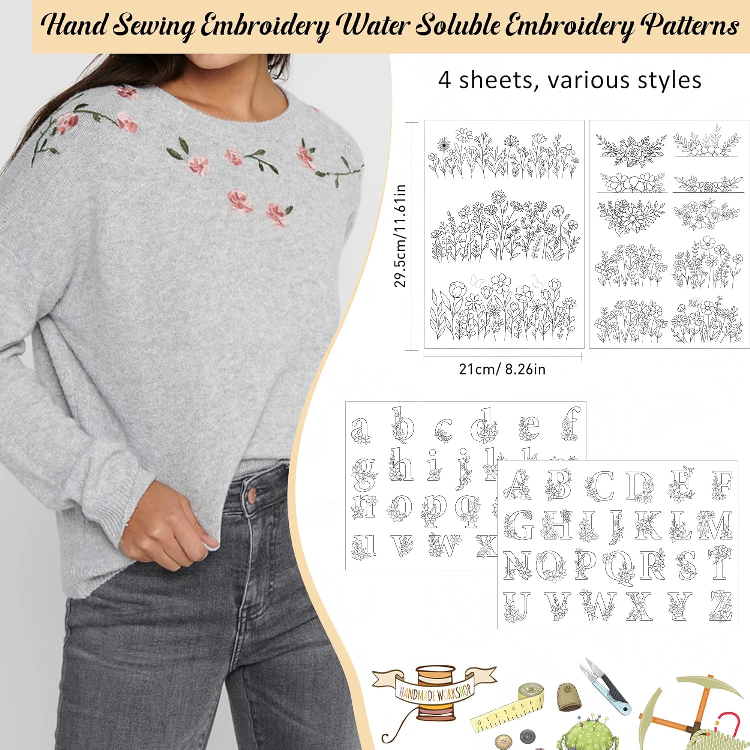 Stick And Stitch Wildflower Le - Textile Sewing Patterns ulasan dan harga