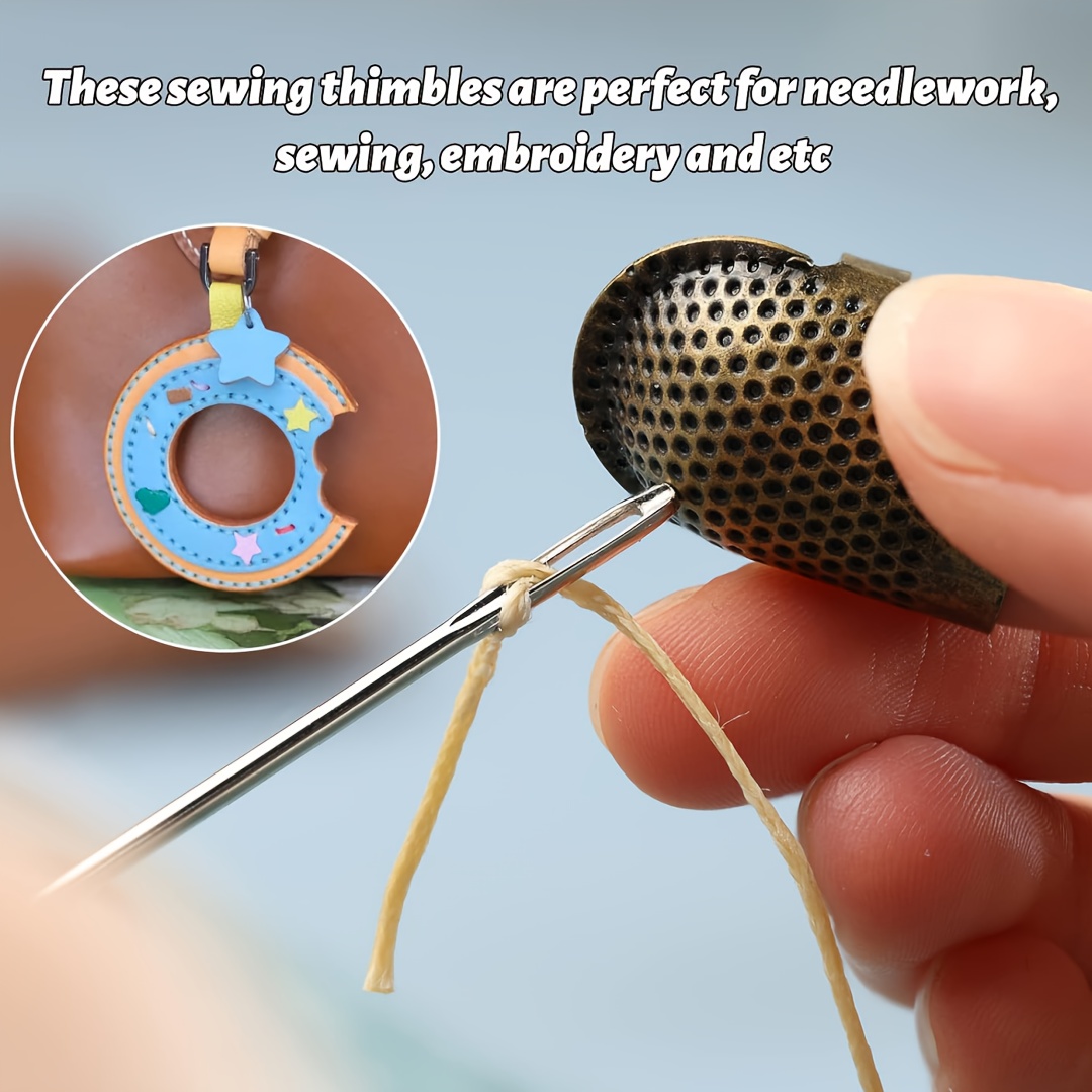 Sewing Thimbles, Adjustable Me - Sewing Thimble Metal ulasan dan harga