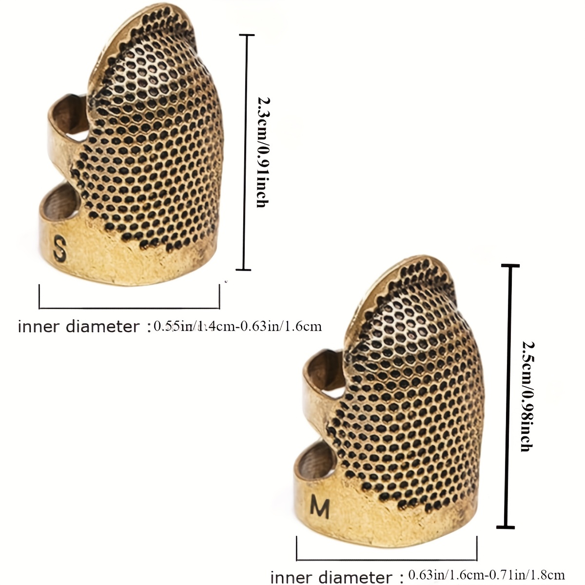 Sewing Thimbles, Adjustable Me - Sewing Thimble Metal ulasan dan harga