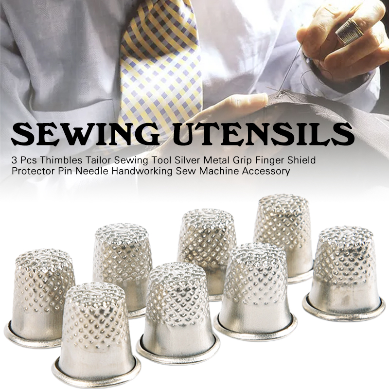 3Pcs Thimble Metal Sewing Thim - Sewing Thimble Metal ulasan dan harga