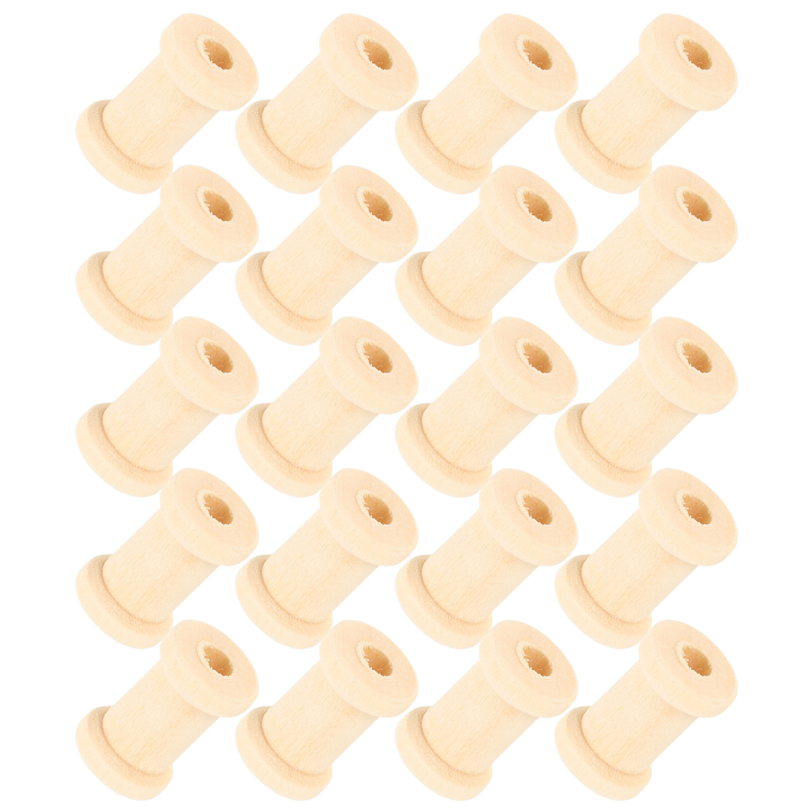 100Pcs Wooden Thread Spools 0. - Thread Bobbins Empty ulasan dan harga