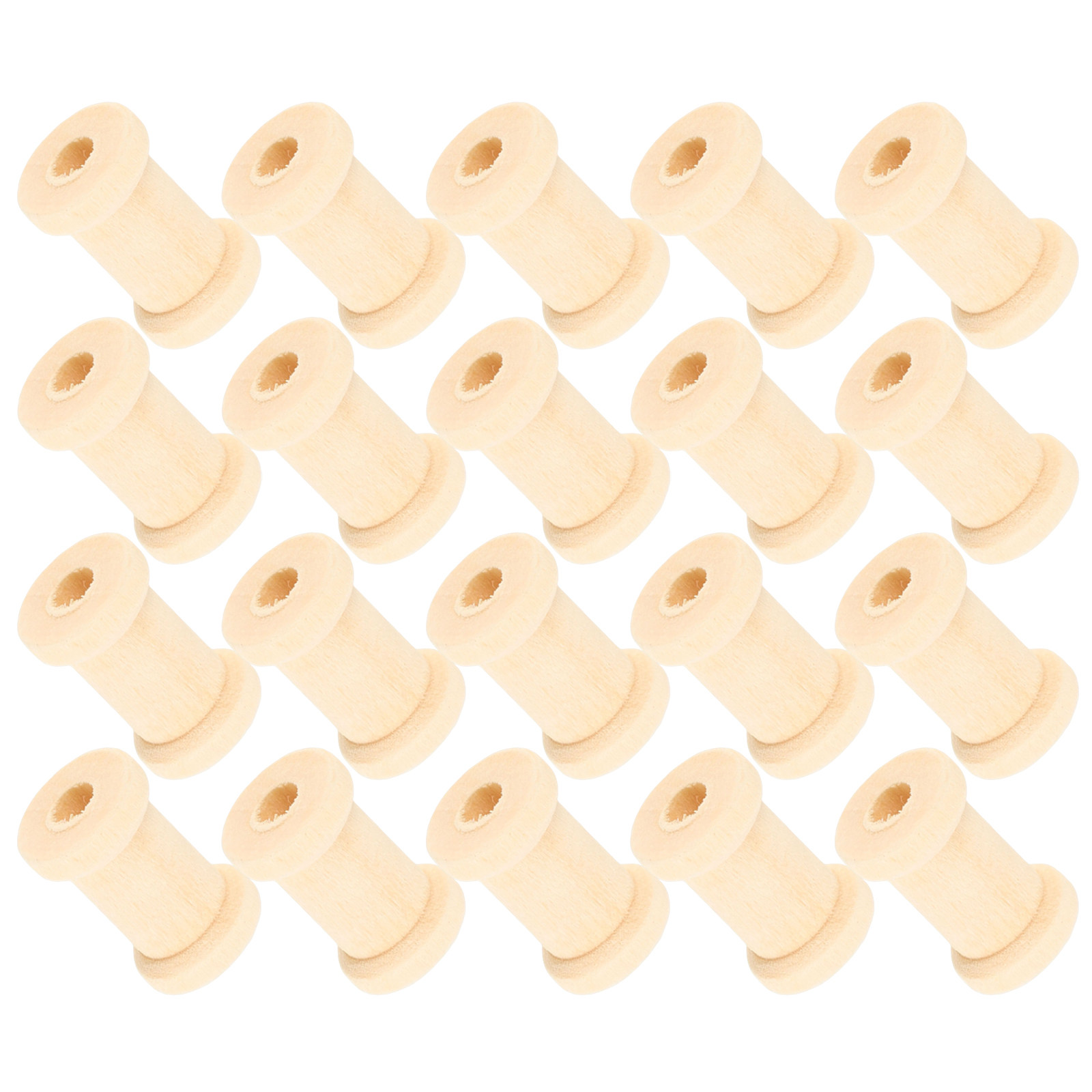 100Pcs Wooden Thread Spools 0. - Thread Bobbins Empty ulasan dan harga
