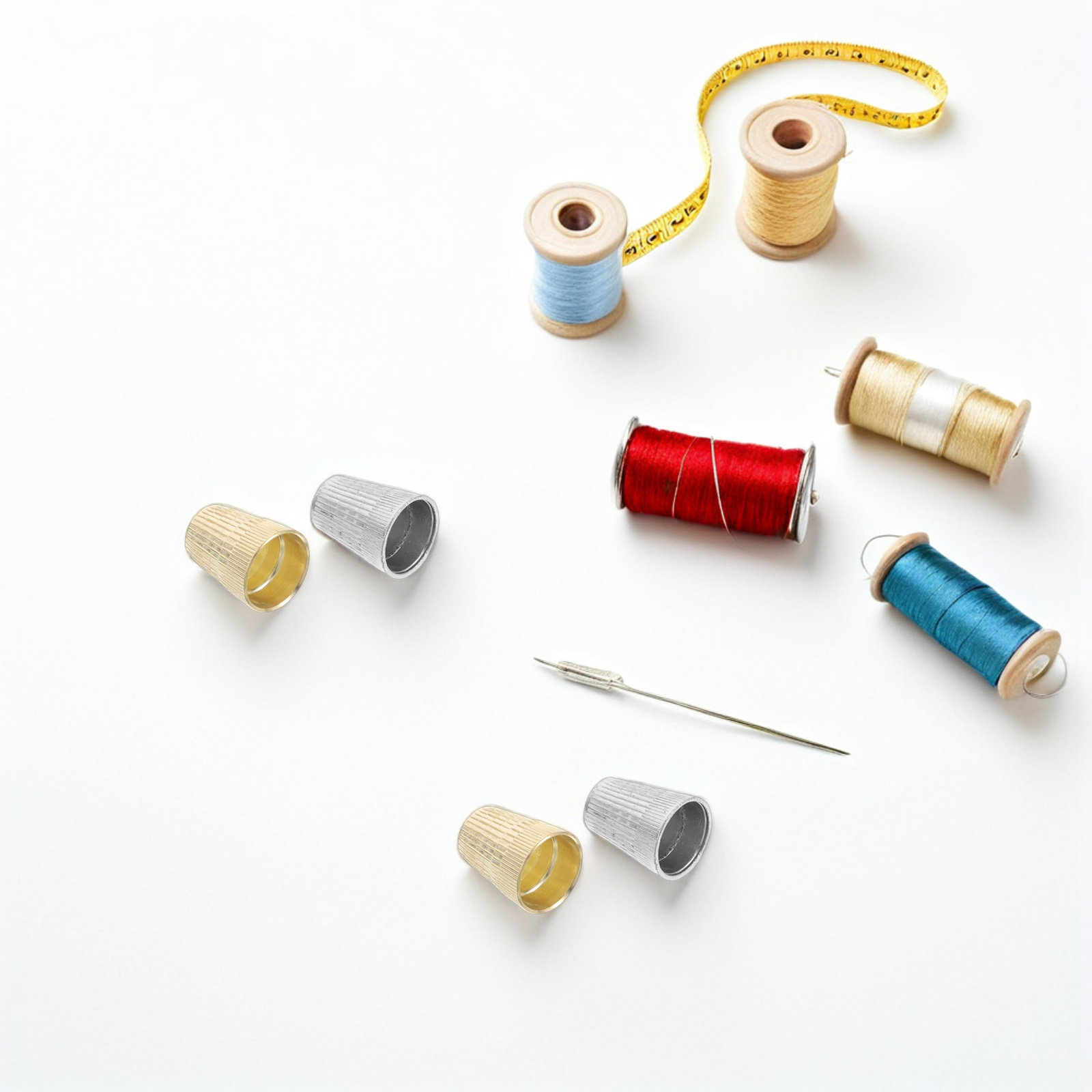 6Pcs Vintage Metal Sewing Thim - Sewing Thimble Metal ulasan dan harga