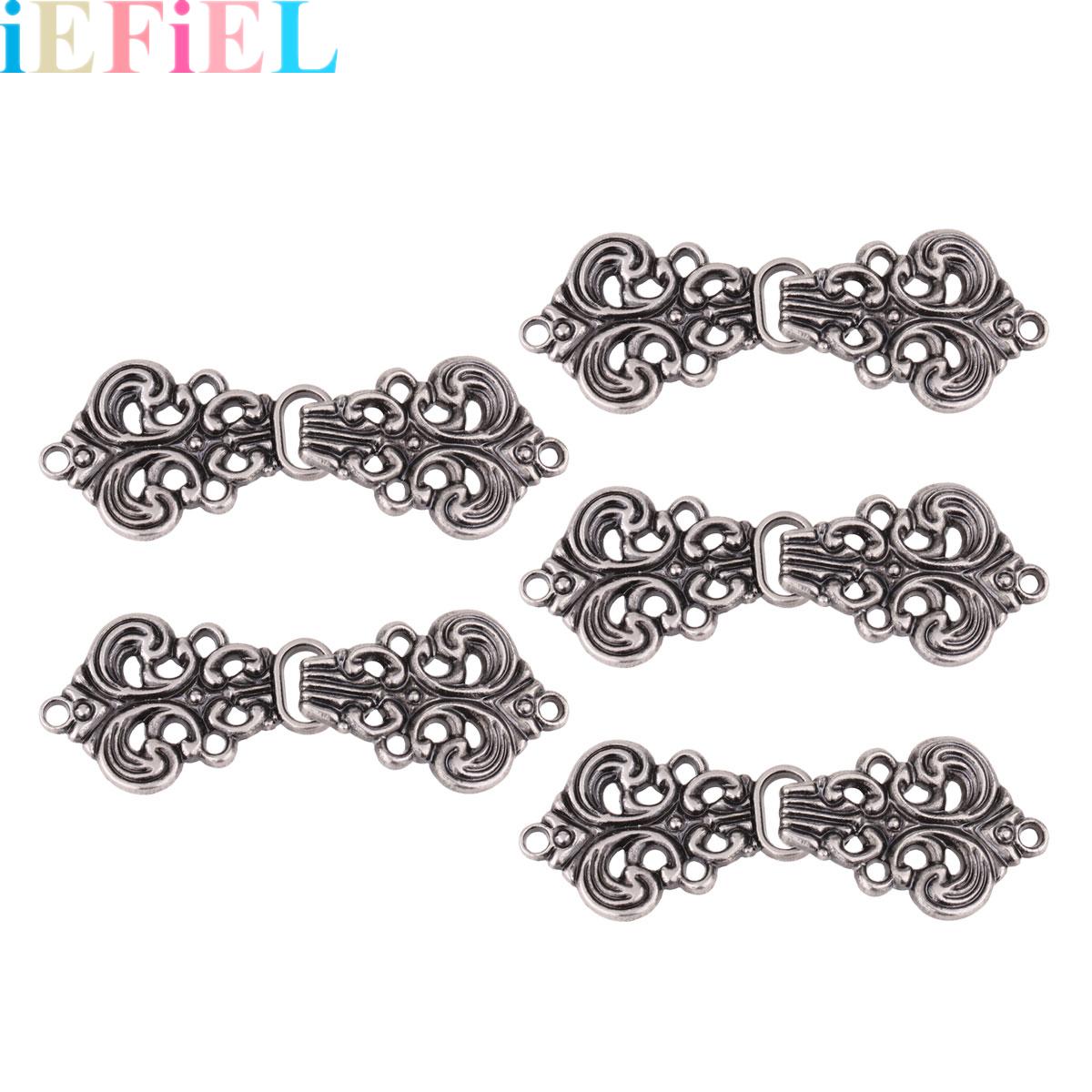 5 Pairs Decorative Buttons Swi - Hook Eye Fastener ulasan dan harga