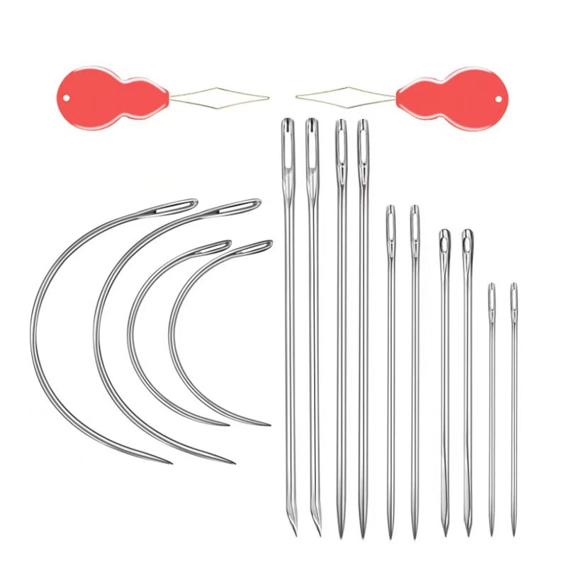 14/16PCS Heavy Duty Hand Sewin - Leather Needle Heavy ulasan dan harga