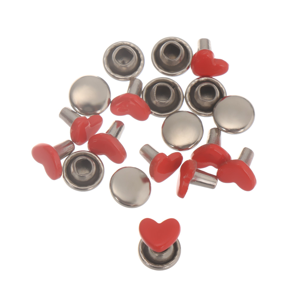 10Pcs Mini Metal Heart Eyelet  - Sewing Eyelet Fabric ulasan dan harga