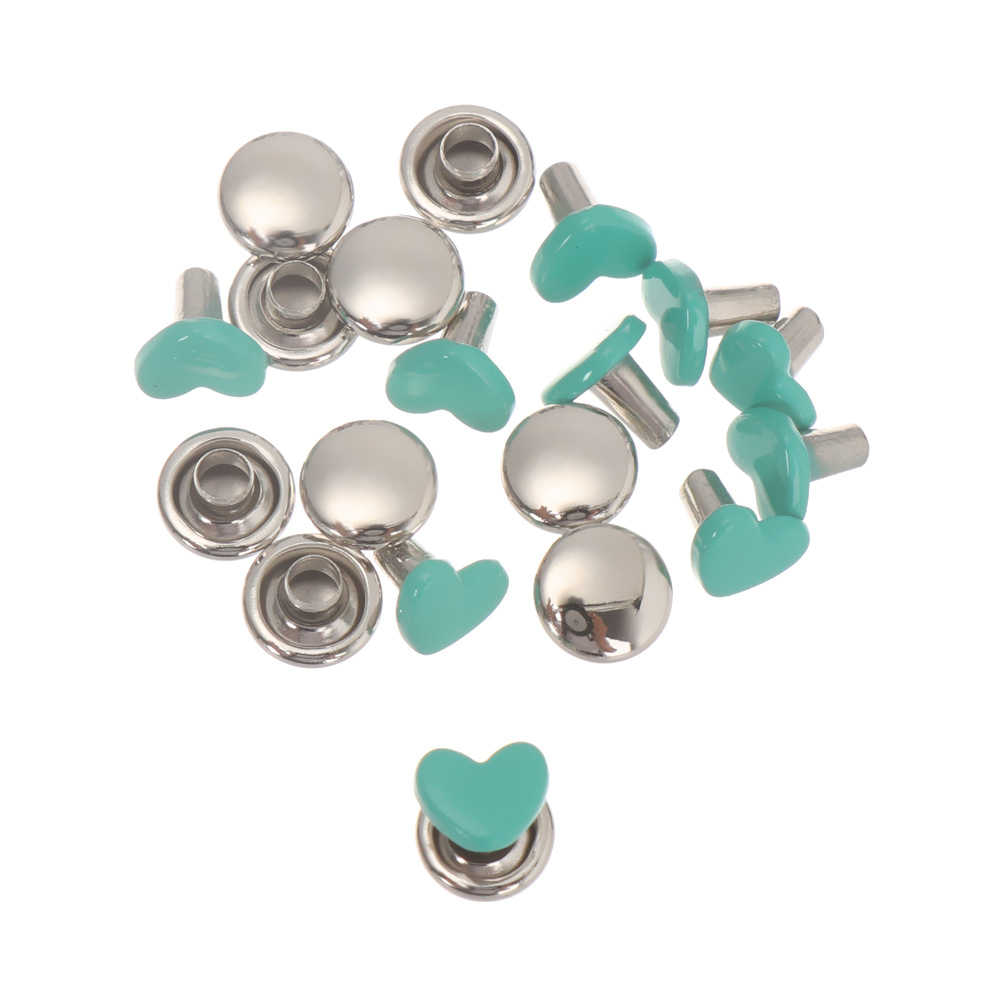 10Pcs Mini Metal Heart Eyelet  - Sewing Eyelet Fabric ulasan dan harga