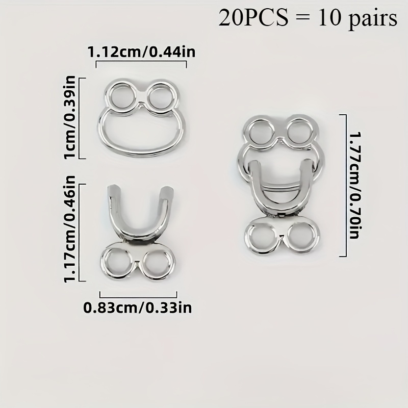 50sets Metal Alloy Invisible C - Hook Eye Fastener ulasan dan harga