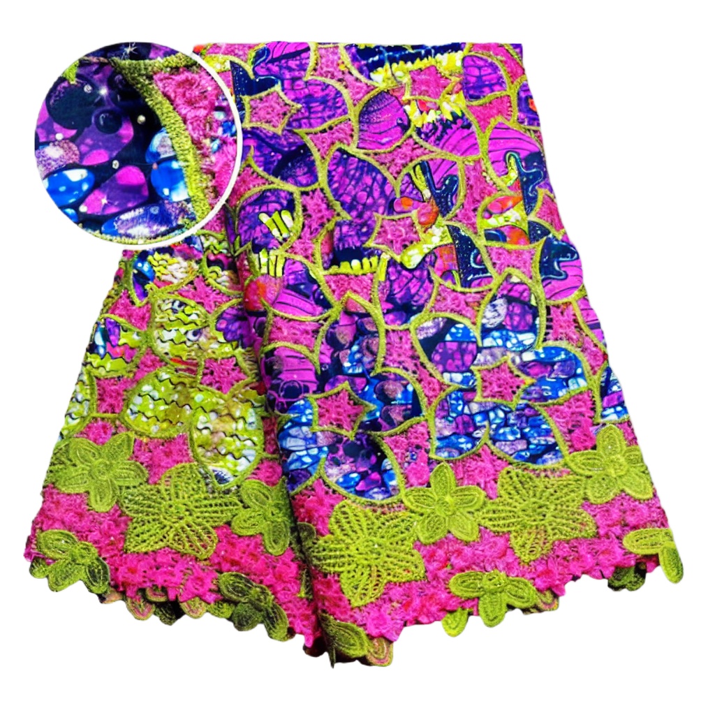 100% Cotton African Glitter Wa - Sewing Batik Fabric ulasan dan harga