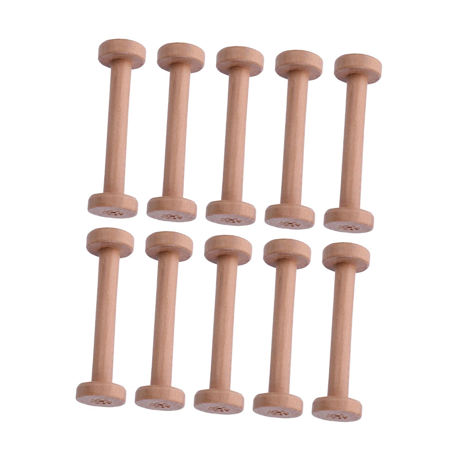 Wood Bobbins 10pcs Smooth Fini - Thread Bobbins Empty ulasan dan harga