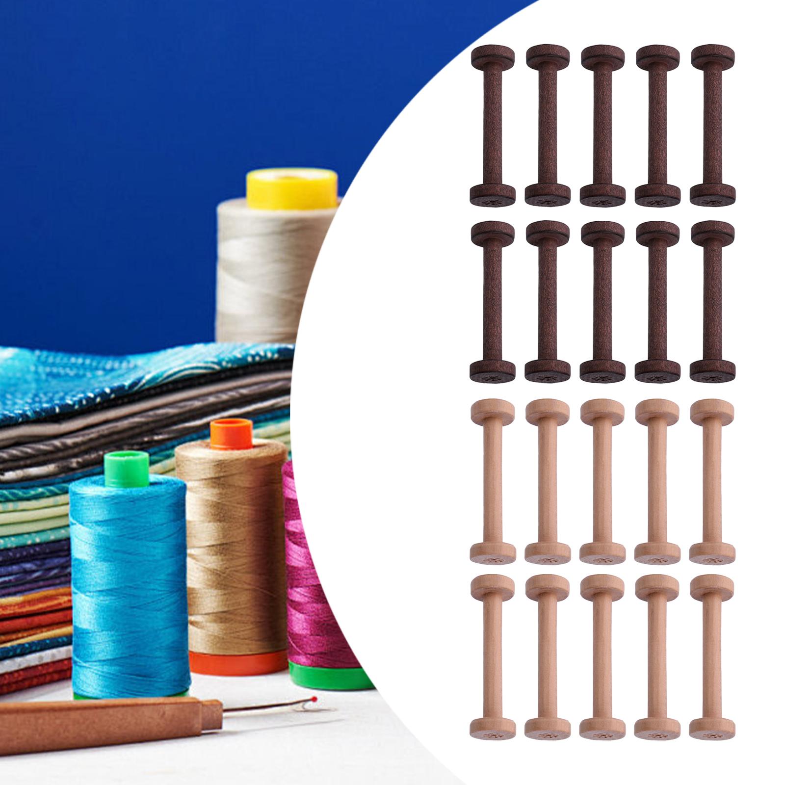 Wood Bobbins 10pcs Smooth Fini - Thread Bobbins Empty ulasan dan harga