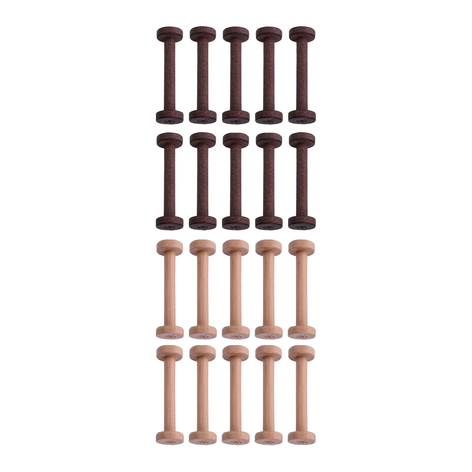 Wood Bobbins 10pcs Smooth Fini - Thread Bobbins Empty ulasan dan harga