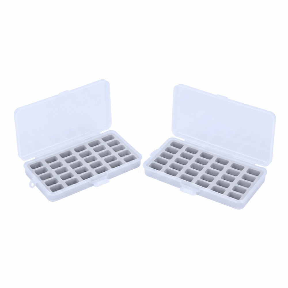 2pcs Transparent Plastic Bobbi - Thread Bobbins Empty ulasan dan harga