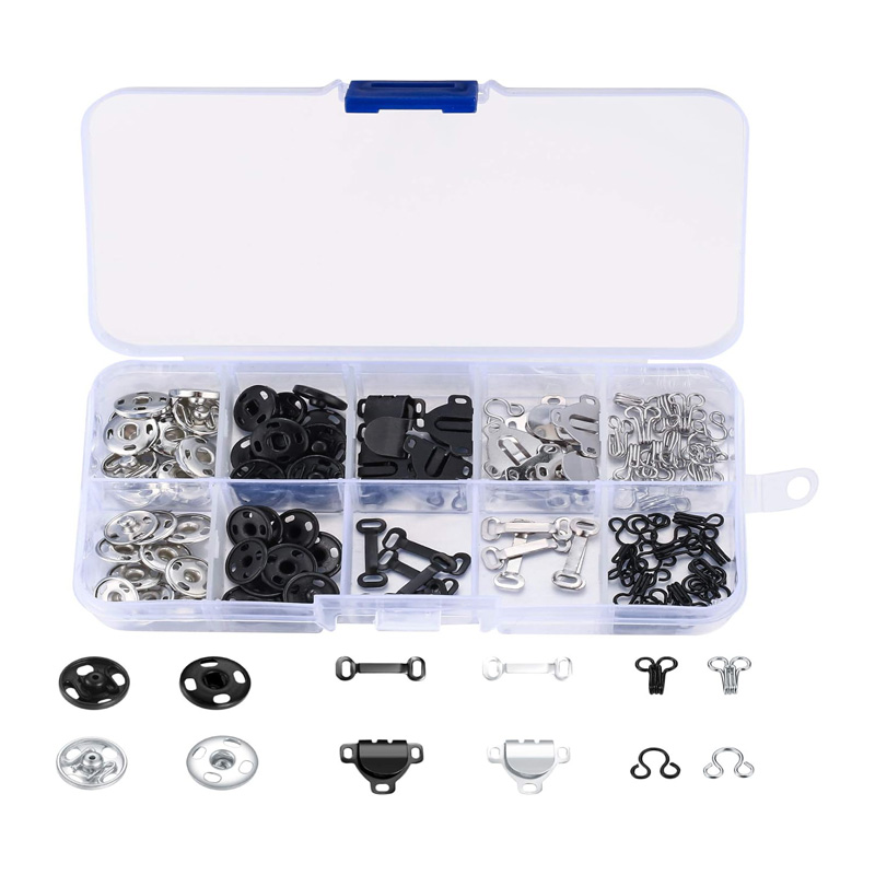 100 Pcs Sewing Hooks and Eyes  - Hook Eye Fastener ulasan dan harga