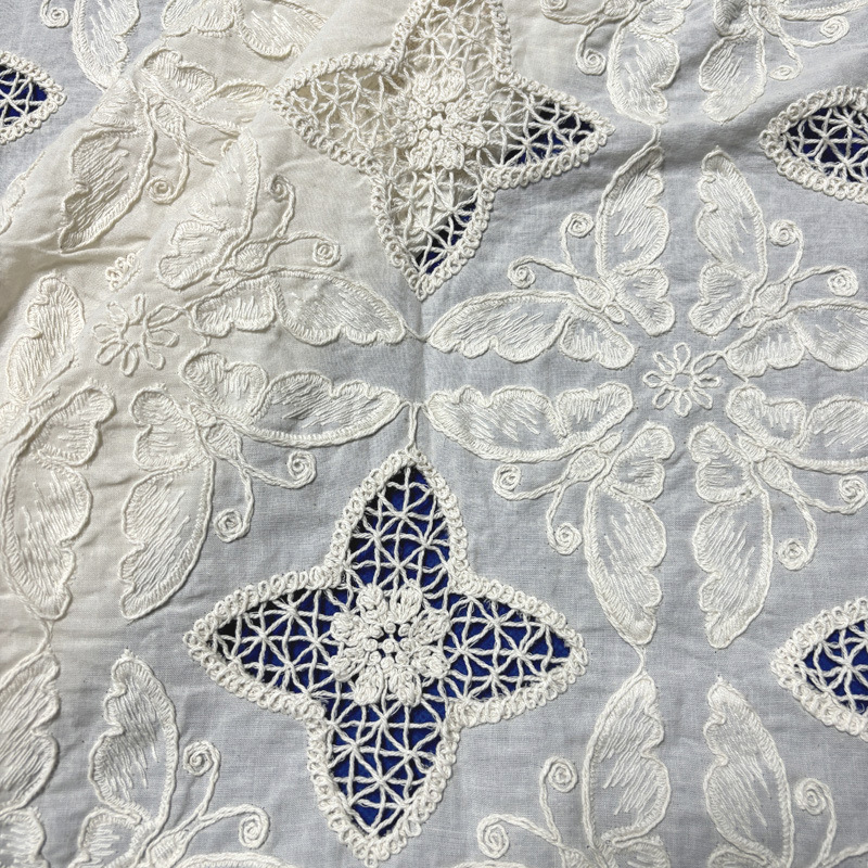 Butterfly Cotton Eyelet Embroi - Sewing Eyelet Fabric ulasan dan harga