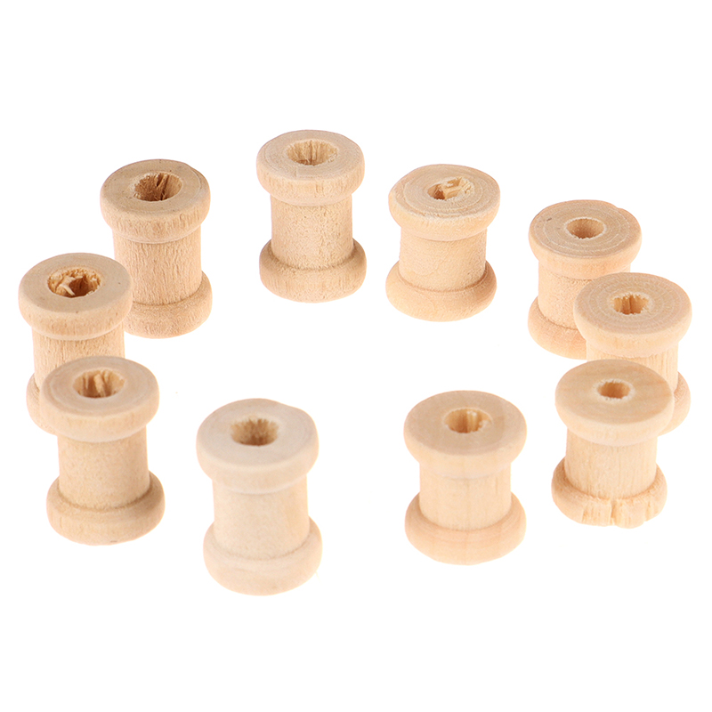 100PCS Wooden Empty Thread Spo - Thread Bobbins Empty ulasan dan harga