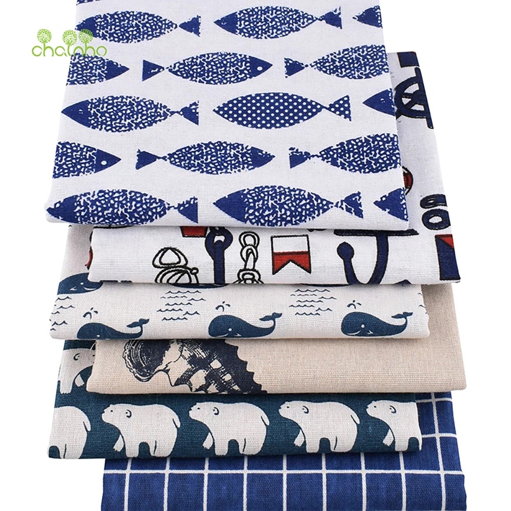 Chainho,Printed Cotton Linen F - Sewing Geotextile Fabric ulasan dan harga