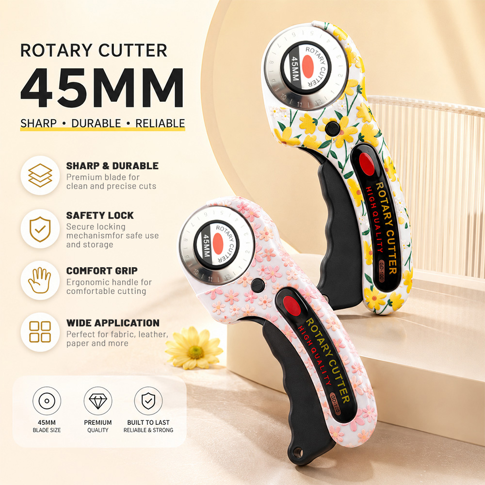 Rotary Cutter 45mm Card Paper  - Rotary Cutter Fabric ulasan dan harga