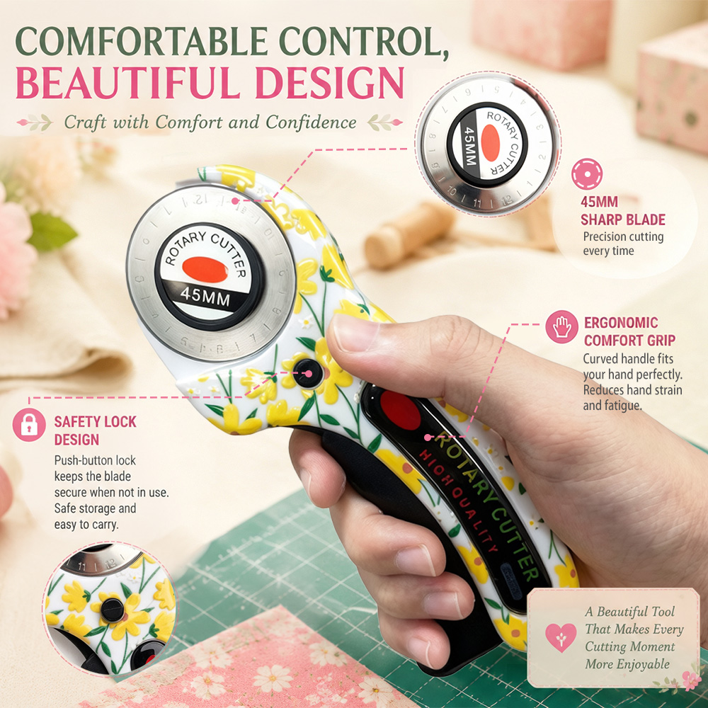 Rotary Cutter 45mm Card Paper  - Rotary Cutter Fabric ulasan dan harga