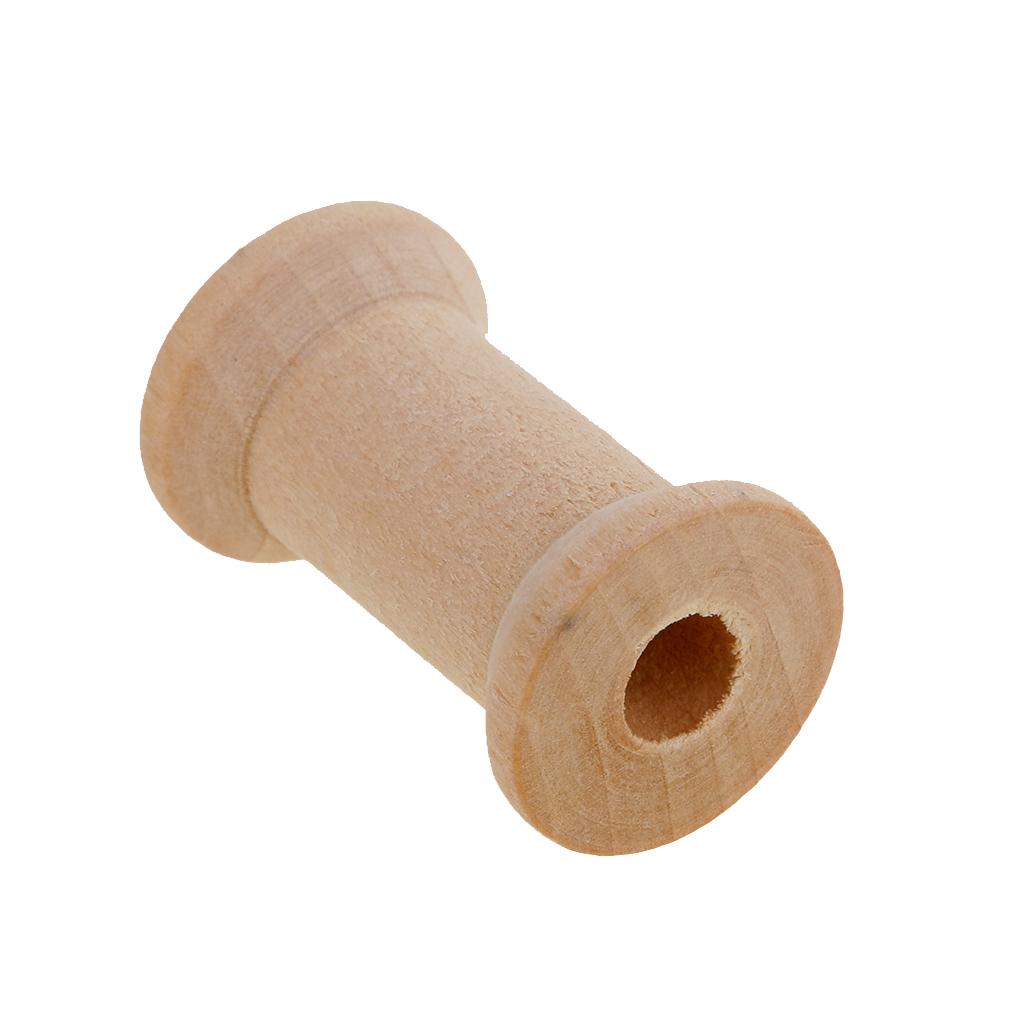 Wooden Empty Bobbin Set 20 Pie - Thread Bobbins Empty ulasan dan harga