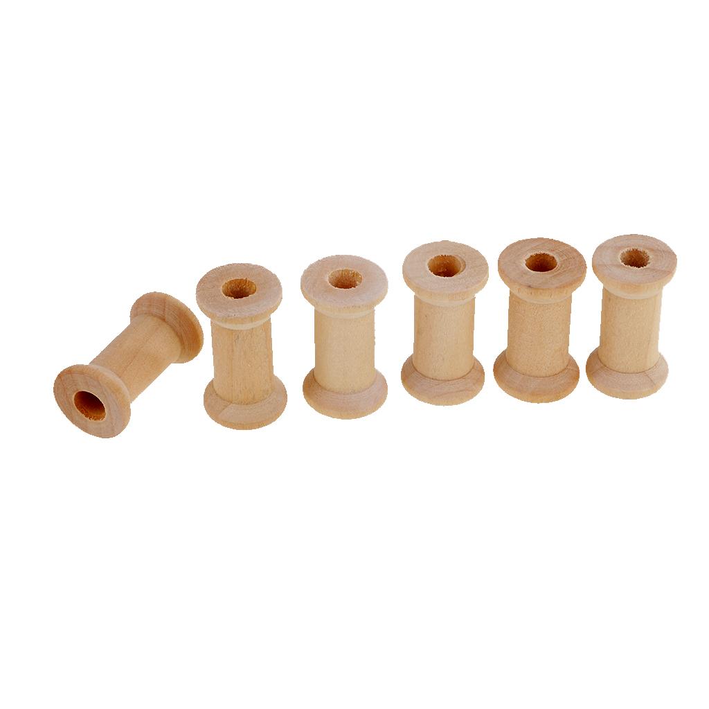 Wooden Empty Bobbin Set 20 Pie - Thread Bobbins Empty ulasan dan harga
