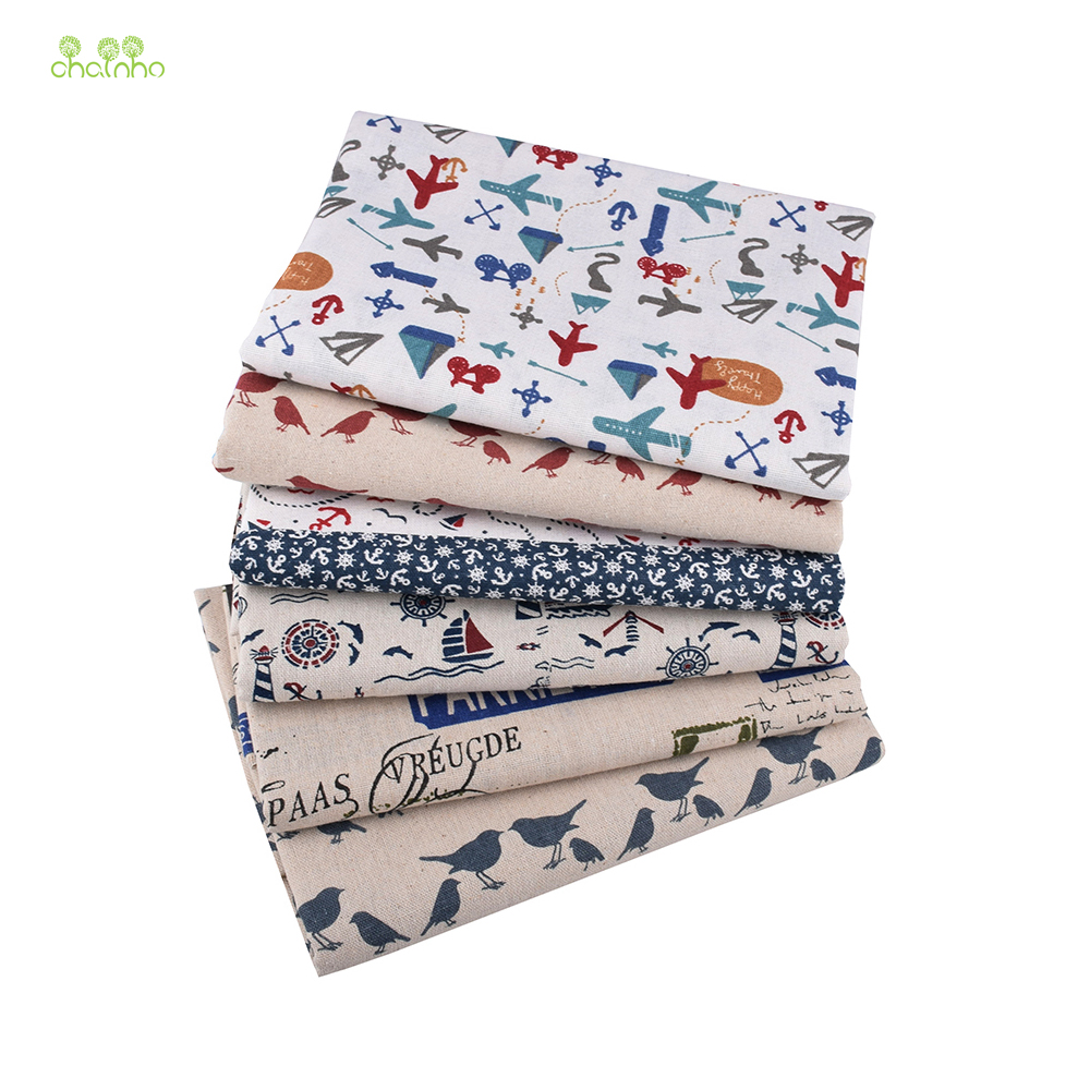 Chainho,Printed Cotton Linen F - Sewing Geotextile Fabric ulasan dan harga