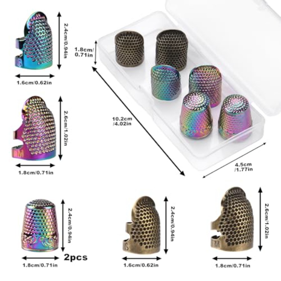 Thimbles for Hand Sewing, 6 PC - Sewing Thimble Metal ulasan dan harga