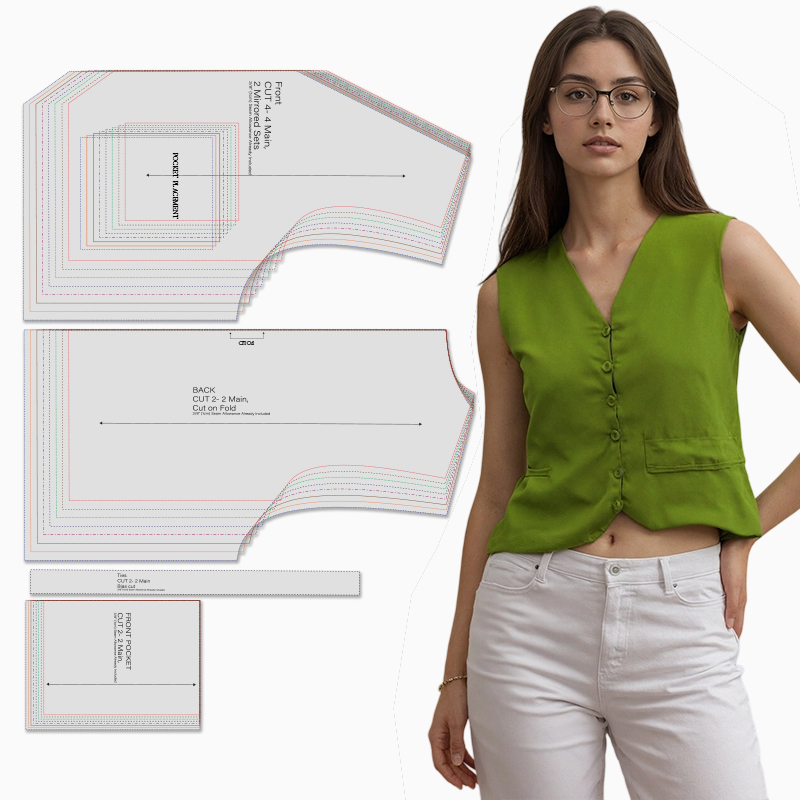 Sewing patterns for women's ve - Textile Sewing Patterns ulasan dan harga
