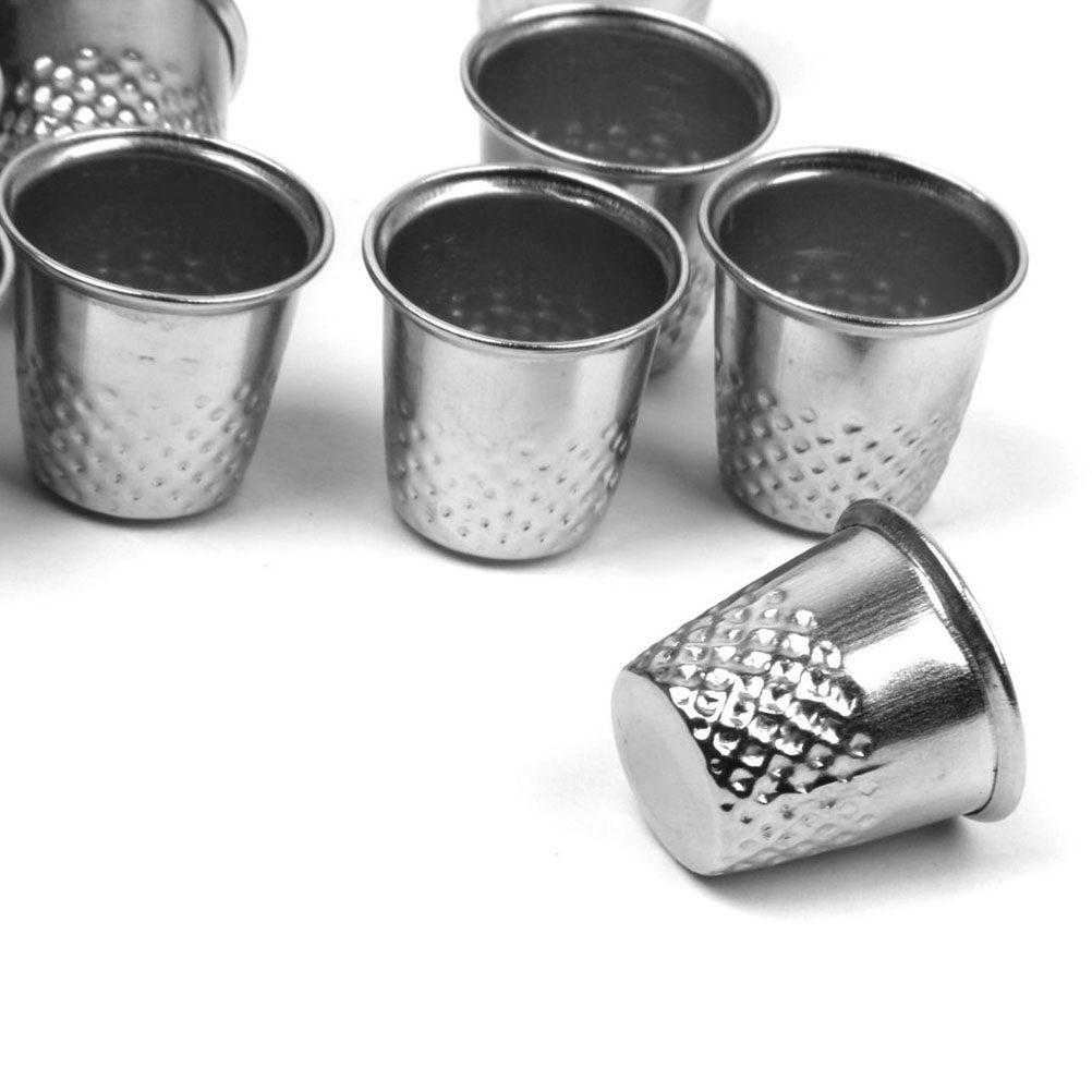 10Pcs Sewing Thimble Silver Ha - Sewing Thimble Metal ulasan dan harga