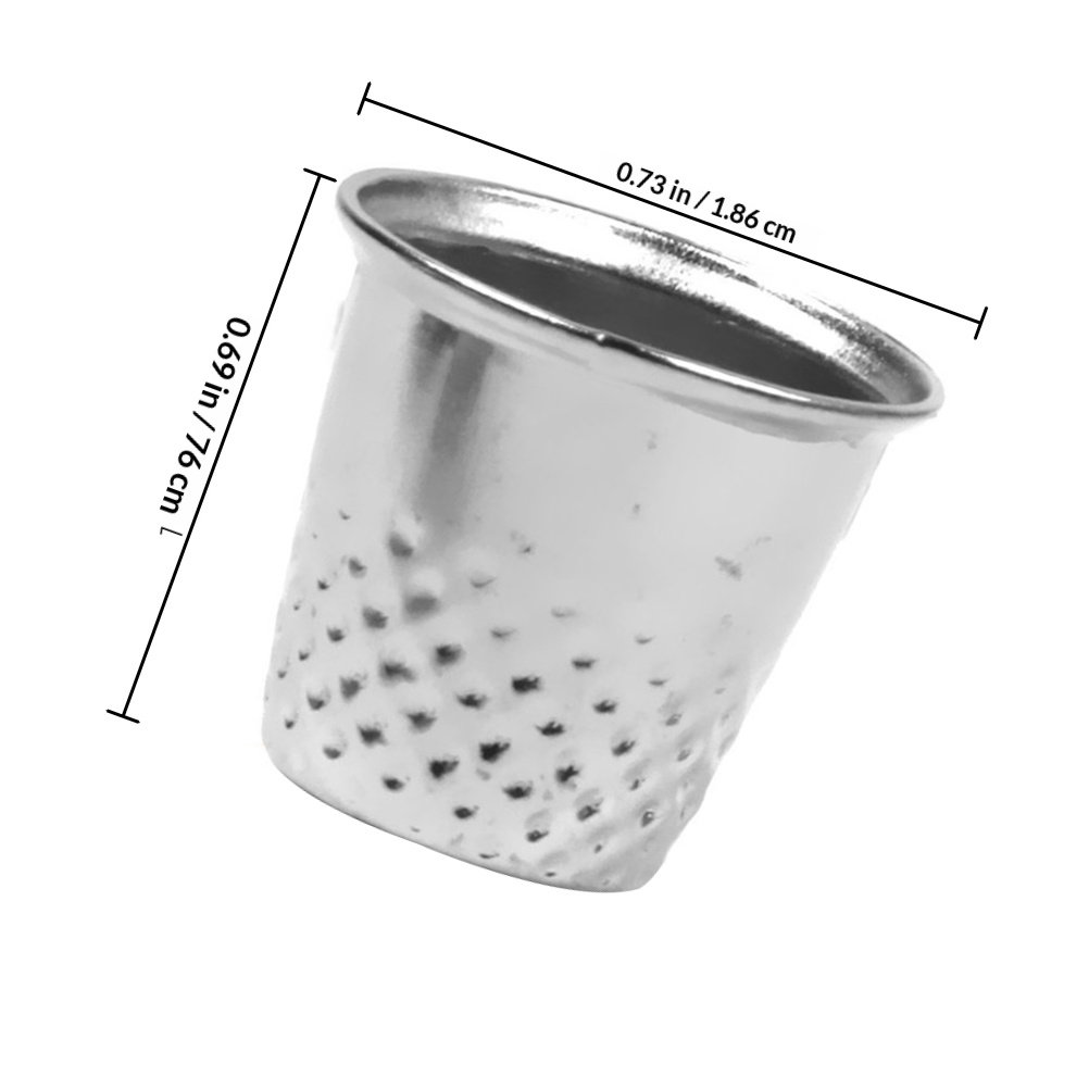 10Pcs Sewing Thimble Silver Ha - Sewing Thimble Metal ulasan dan harga