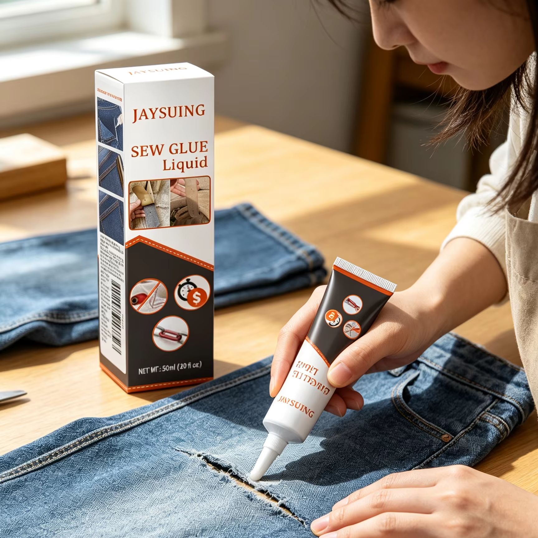 Jaysuing Sewing Glue Clothing  - Sewing Repair ulasan dan harga