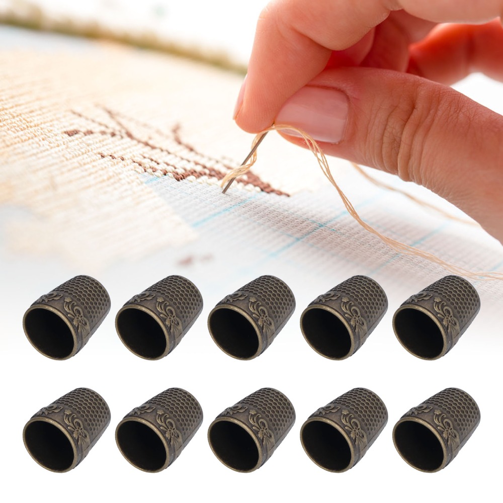 10pcs Metal Thimbles Sewing Th - Sewing Thimble Metal ulasan dan harga