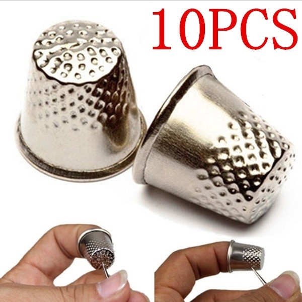 10Pcs Metal Aluminum Top Needl - Sewing Thimble Metal ulasan dan harga