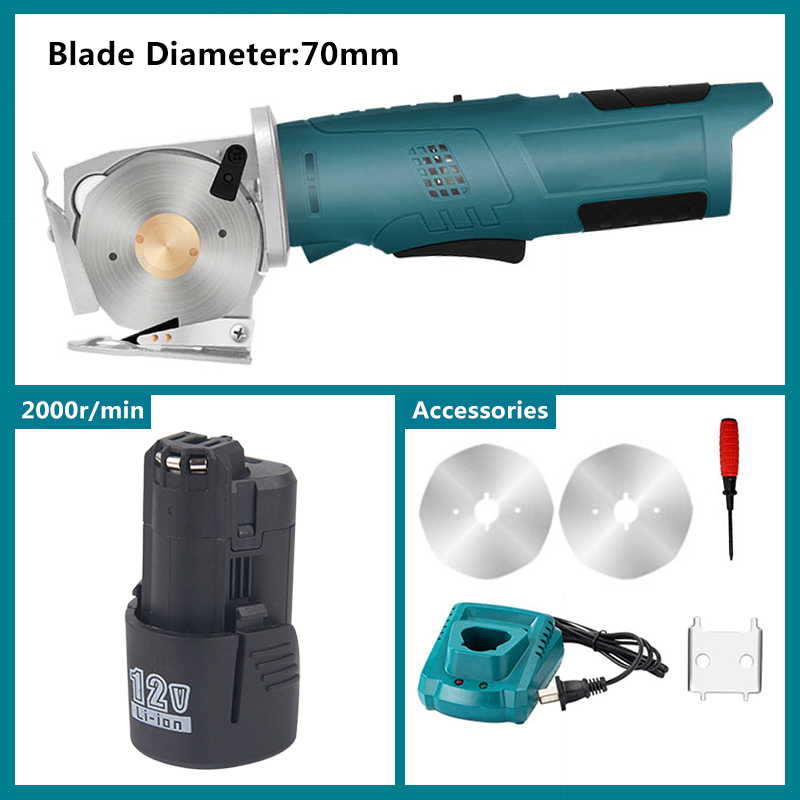 12V Electric Round Scissors Co - Rotary Cutter Fabric ulasan dan harga