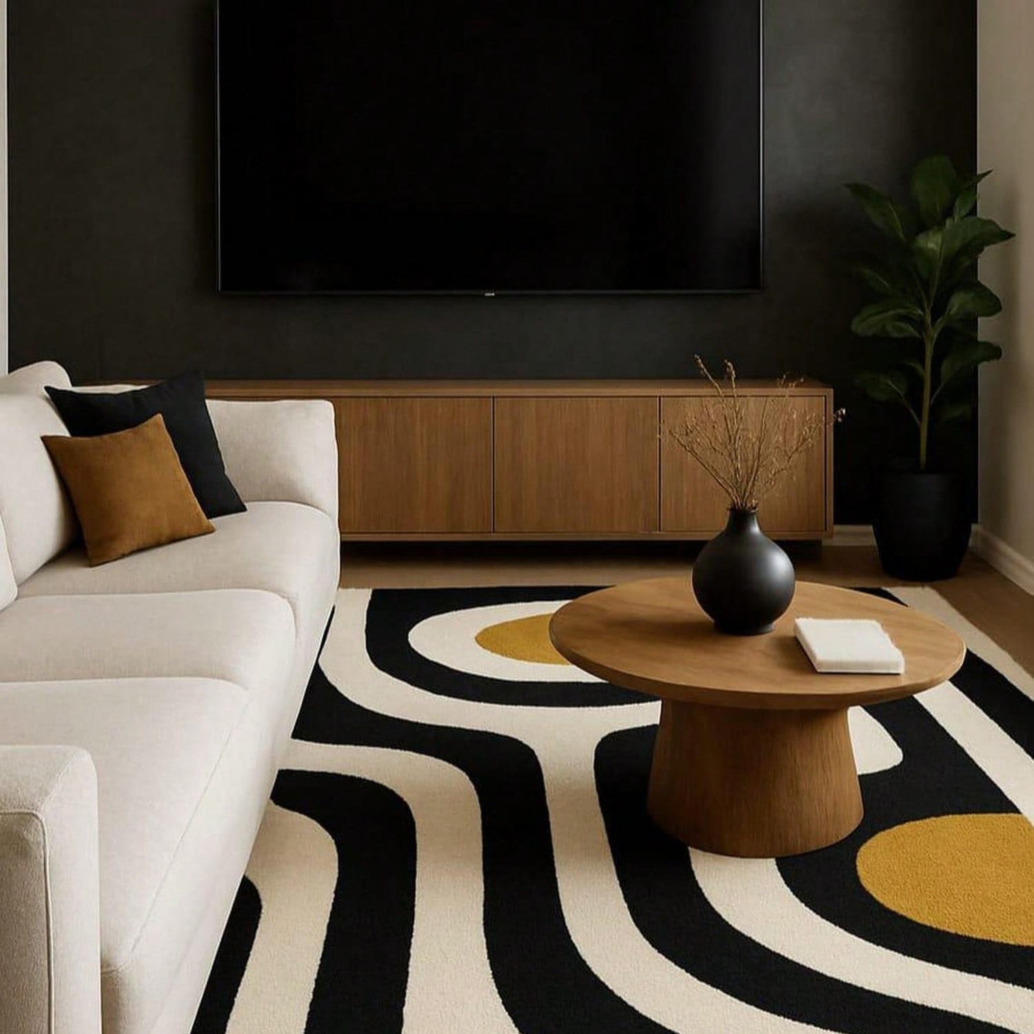 Tufted Wool Rug, Geometric Pat - Century Textile & Sewing Supply ulasan dan harga